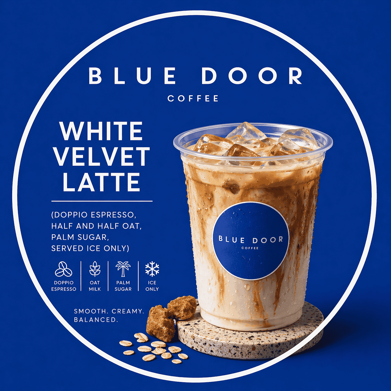 White Velvet Latte Blue Door Coffee